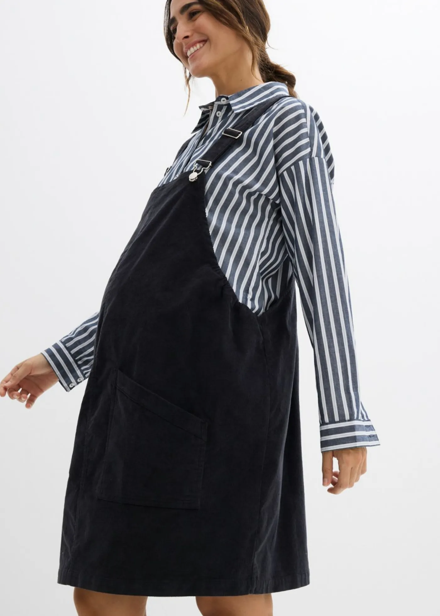 Outlet Vestido-peto premamá de pana de algodón elástico Mujer Premamá