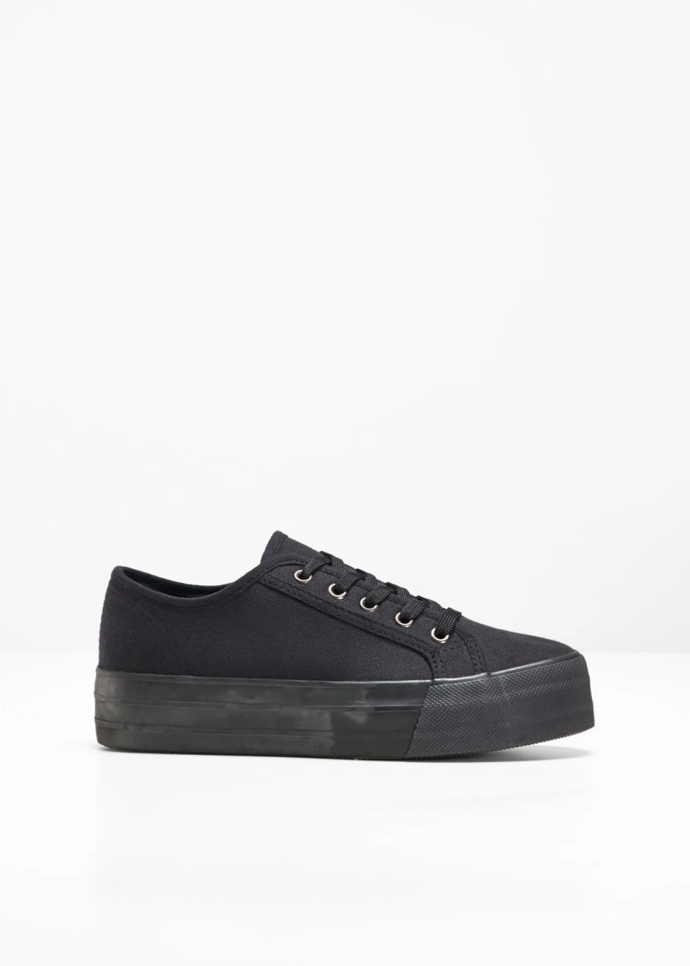 Outlet Zapatillas con plataforma de lona de algodón Mujer Tendencias·Zapatos Veganos|Zapatillas