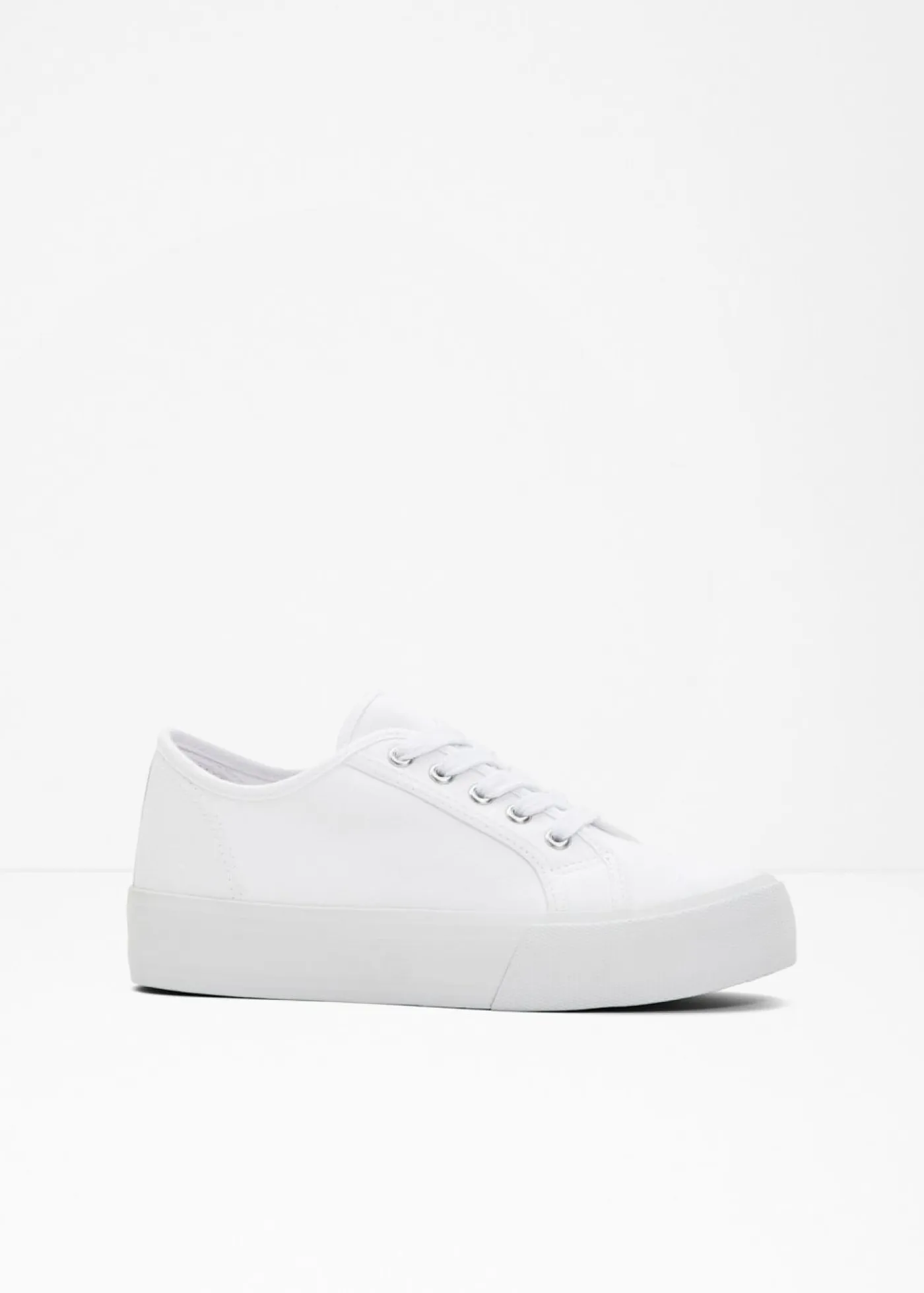 Sale Zapatillas con plataforma de lona de algodón Mujer Tendencias·Zapatos Veganos|Zapatillas
