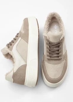 Sale Zapatillas con plataforma cómodas y forradas de Rieker Mujer Zapatos De Marca·Rieker|Botas De Pelo