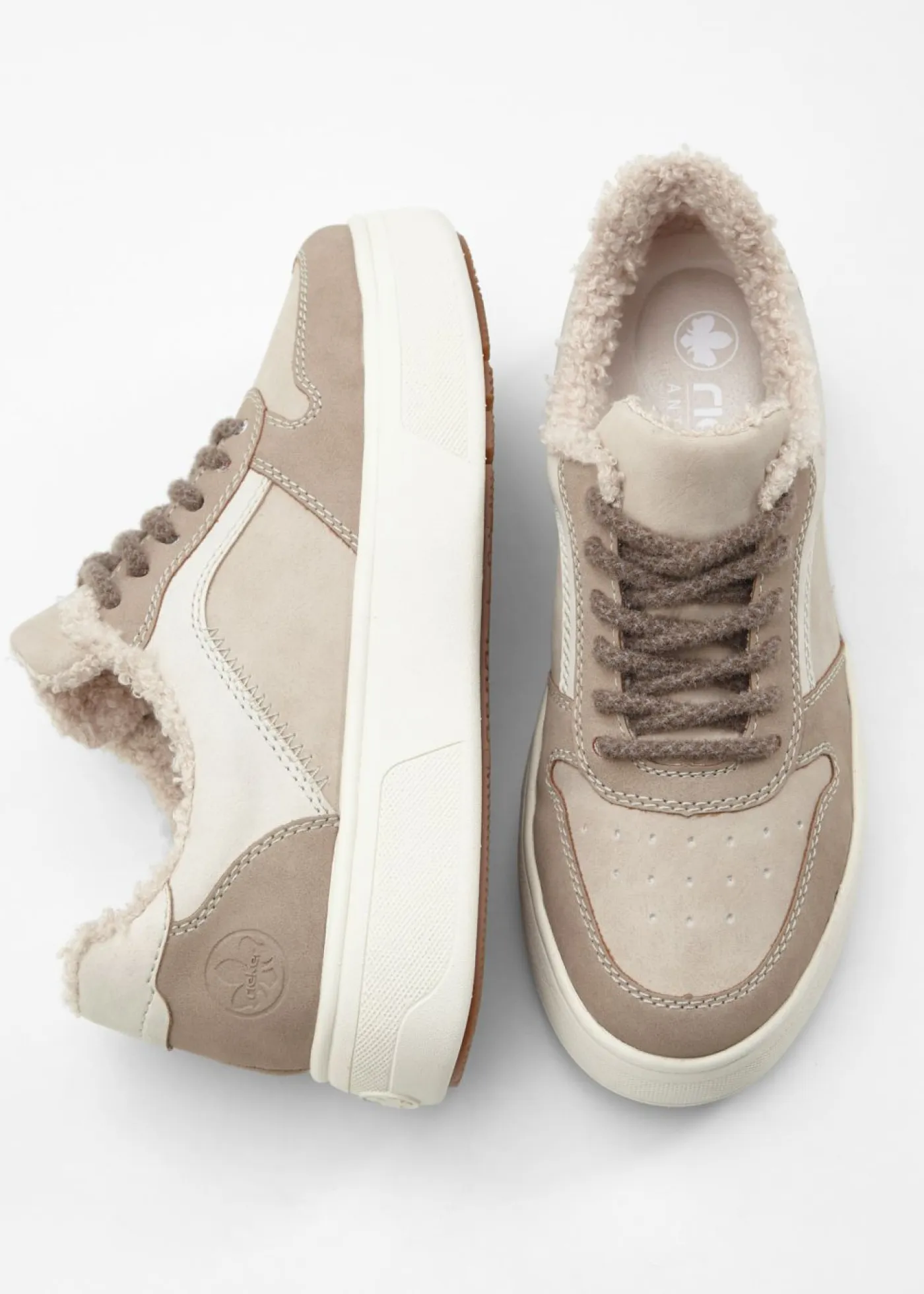 Sale Zapatillas con plataforma cómodas y forradas de Rieker Mujer Zapatos De Marca·Rieker|Botas De Pelo