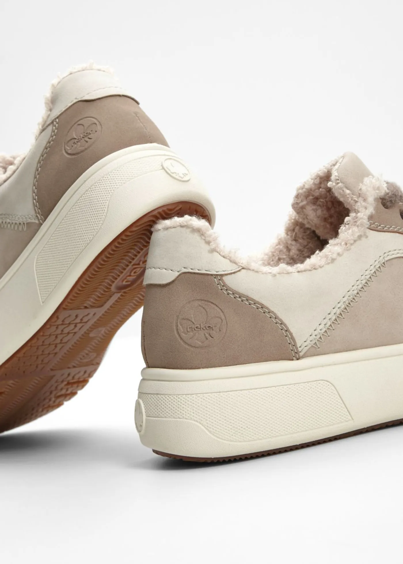 Sale Zapatillas con plataforma cómodas y forradas de Rieker Mujer Zapatos De Marca·Rieker|Botas De Pelo