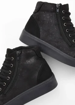 New Zapatillas de caña alta con patrón floral Mujer Tendencias·Zapatos Veganos|Zapatillas
