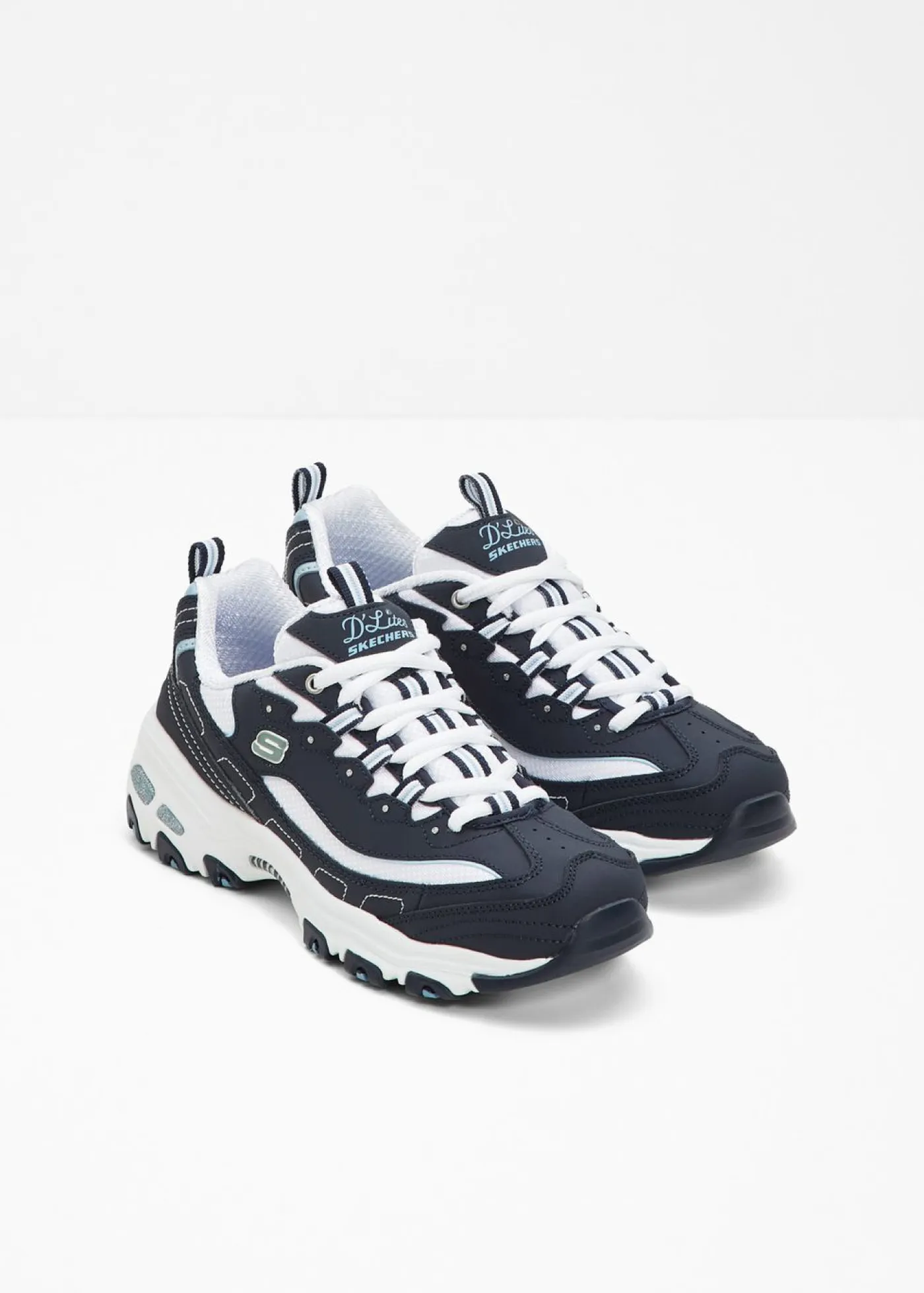 Hot Zapatillas deportivas chunky de piel de Skechers Mujer Zapatos De Marca·Skechers|Zapatillas Deportivas
