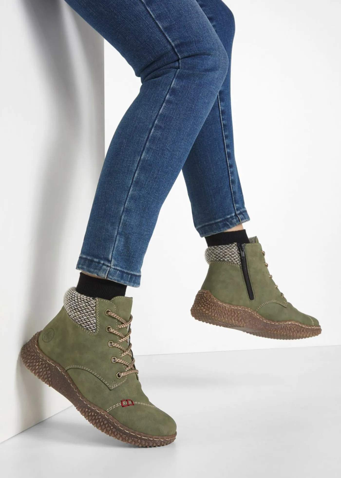 Hot Zapatillas deportivas de caña alta de Rieker Mujer Zapatos De Marca·Rieker|Zapatillas