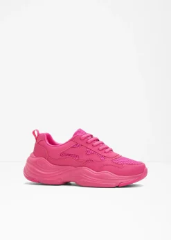 Zapatillas deportivas tipo chunky con inserto de malla Mujer Tendencias·Zapatos Veganos|Zapatillas