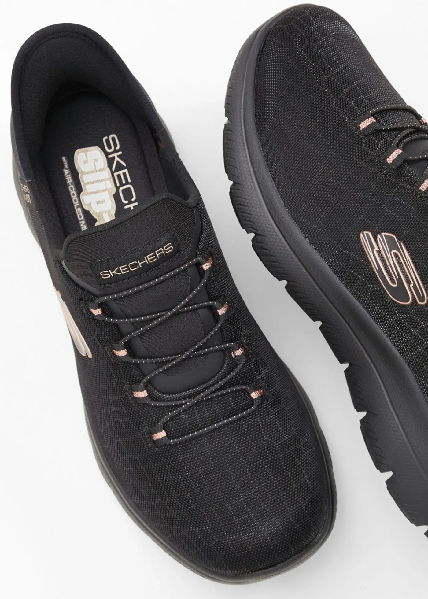 Zapatillas sin cordones de Skechers con espuma viscoelástica Mujer Zapatos De Marca·Skechers|Zapatos Cómodos