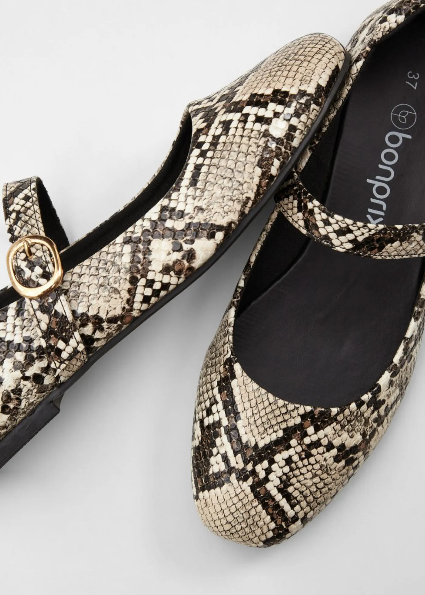 Outlet Zapato tipo Mary Jane con estampado animal Mujer Zapatos Primavera-Verano|Novedades