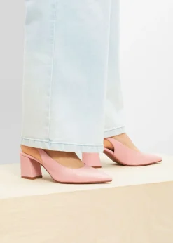 Outlet Zapatos con tacón grueso y talón al descubierto Mujer Zapatos De Salón