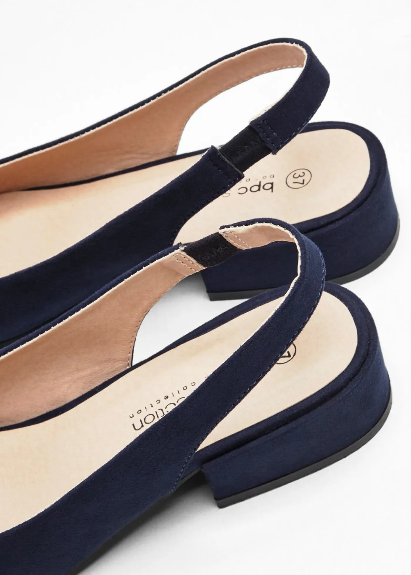 Zapatos con tacón plano y talón al descubierto Mujer Zapatos De Salón|Novedades