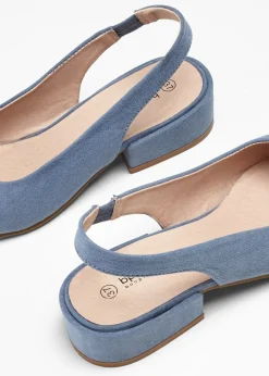 New Zapatos con tacón plano y talón al descubierto Mujer Zapatos De Salón|Novedades